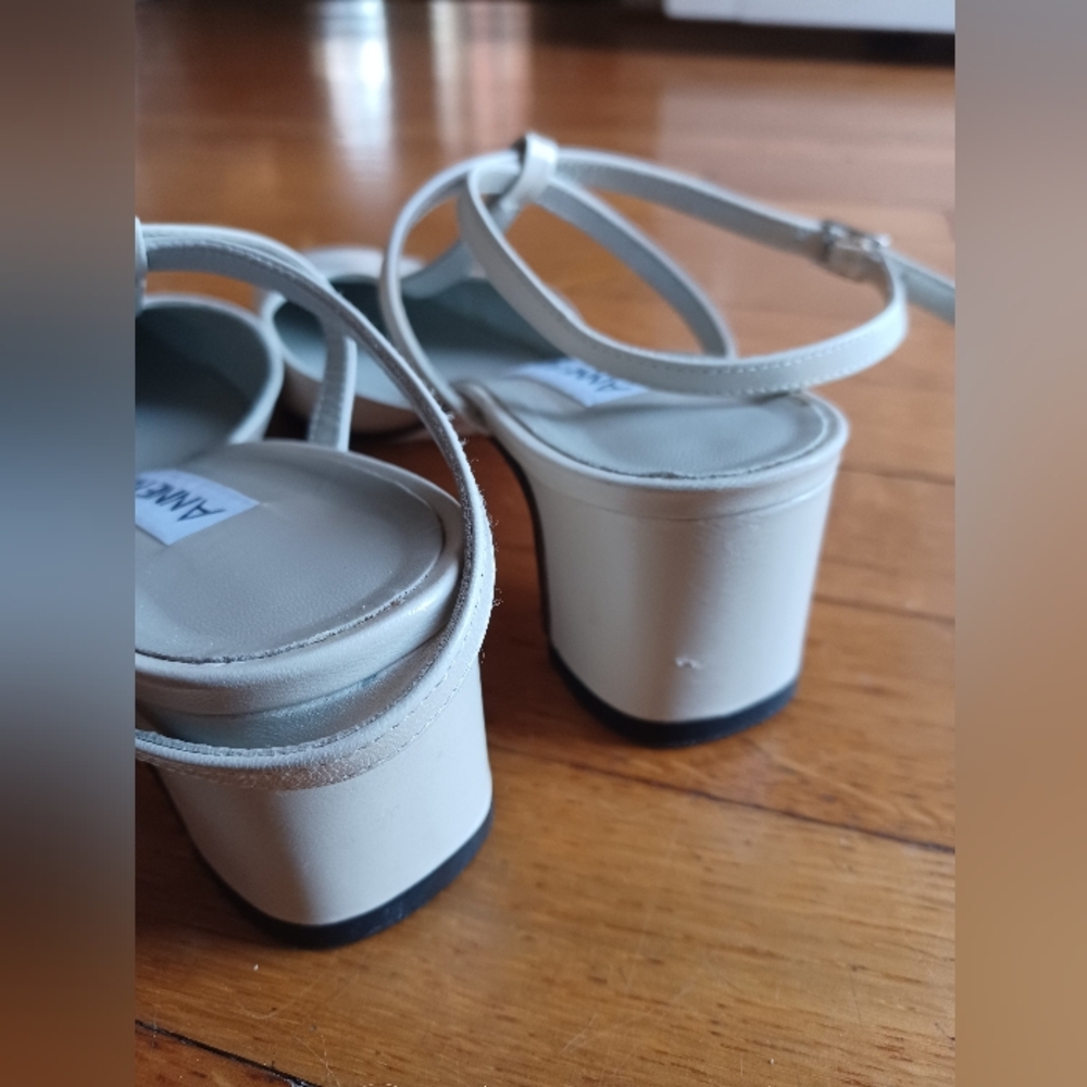 Anne Klein Bone Leather T-Straps - Picture 4 of 4